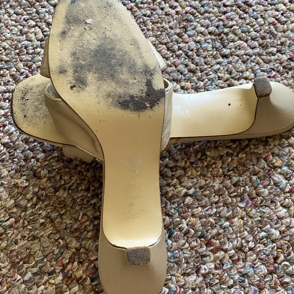 Ann Marino heeled sandals/slides with jewels - Picture 9 of 10